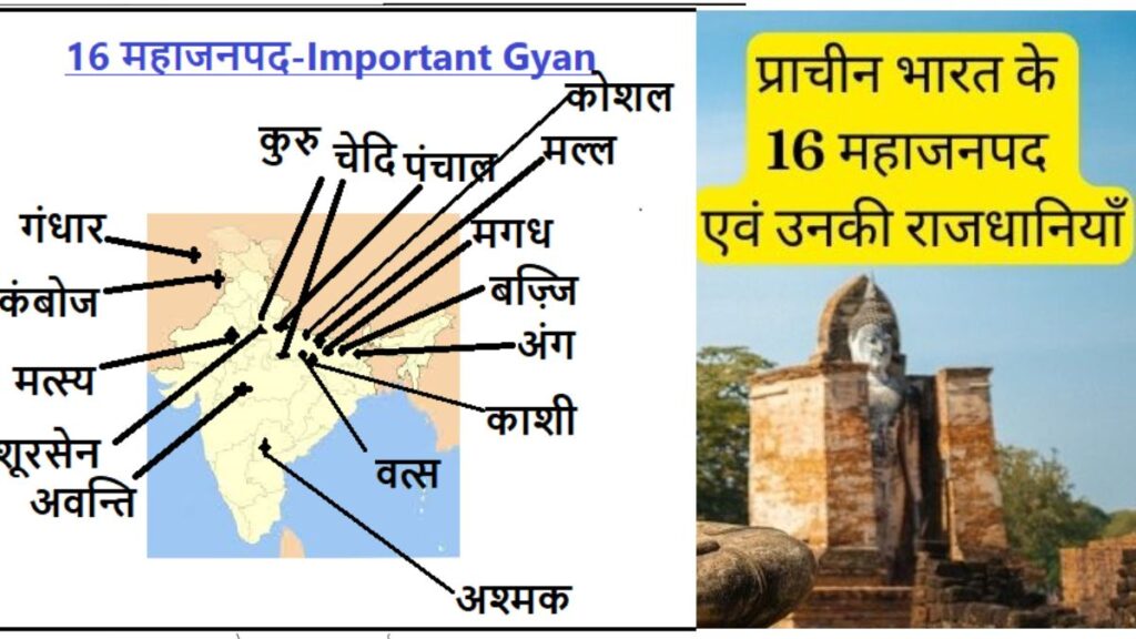 सोलह महाजनपद: प्राचीन भारत के सोलह महाजनपदों और उनकी राजधानियाँ का वर्णन कीजिए