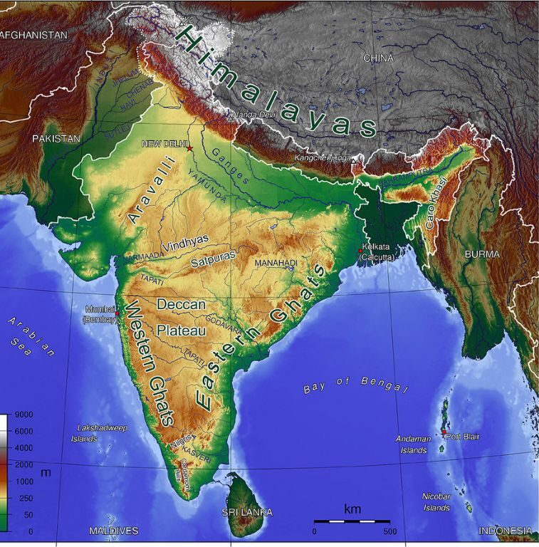भारत का भौतिक स्वरुप: उत्तरी हिमालय, उत्तर का मैदान, प्राद्वीपीय पठार, मरुस्थल, तटीय क्षेत्र और द्वीप समूह