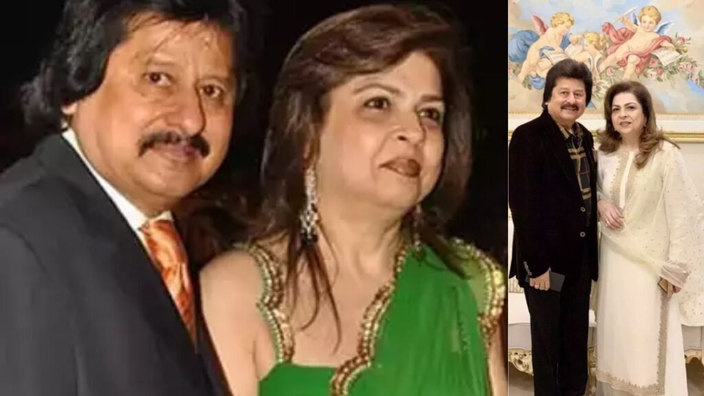 Pankaj Udhas with his Wife Farida