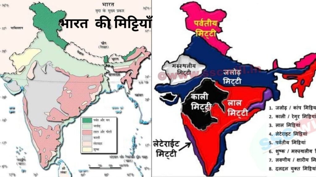 Bharat Ki Mittiyan-भारत में कितने प्रकार की मिट्टियाँ पाई जाती हैं-High School Board Exam-2025